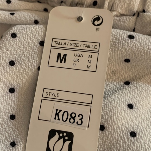 Anna Morgan White Polka Dot Tulip-Hem Ruffle Skirt - Picture 3 of 5